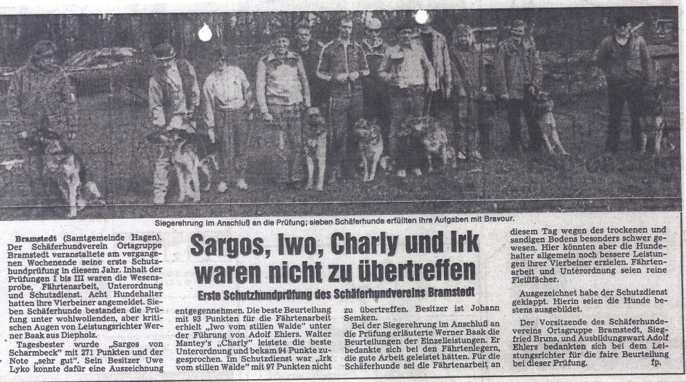 Zeitungsartikel Juni 1984